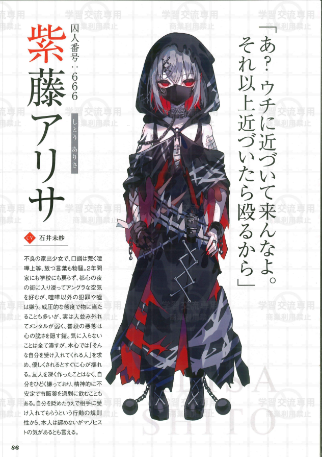紫藤亚里沙 立绘