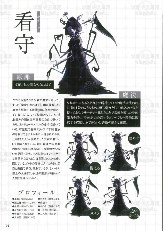 看守——魔女末路设定图